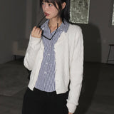 Garner Y2K Slim Fit Gingham Check Long Sleeve Shirt