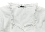  BETTY PINTUCK BLOUSE (WHITE)