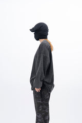 セルストーンウォッシュドワッフル長袖Tシャツ