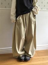 26FW★ [BAONHAUS] ポイデン バルーン バンディング ワイドパンツ