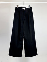 SLAB PINTUCK WIDE JEANS (3C)