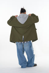 Flock dis curved denim pants