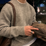 nade Alpaca Overfit Wool Round Knit