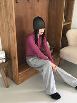 モヒフリースツーウェイロングワイドジョガーパンツ
