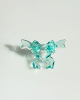 Jelly Ribbon Wing Ring - Clear Mint