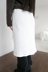 mild ribbed button midi skirt(3colors)