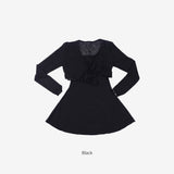 Rona flare cardigan + nasi one piece set