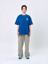 スマイリングキャットTシャツ_ティール