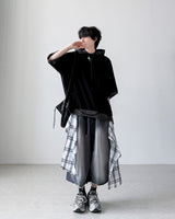 Crunch Layered Half Hoodie