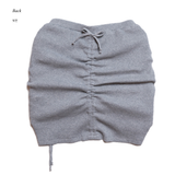 SHIRRING STRING SKIRT GRAY