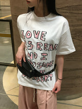 クレヨンキッシュレタリング半袖Tシャツ (2c)