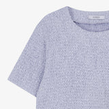 Wrinkle Crop Tee Violet