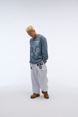 Weekend warrior typography printing long pants (Melange)