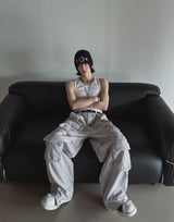 Post multi pocket cargo pants
