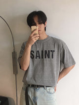 [A-T0117] SAINTピグクロップ半袖Tシャツ (4色)