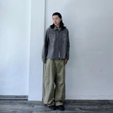 Articulated Washed Wide Trousers