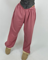 (FLEECE VER./SUPER DEAL👍🏻) 6 COLORS THICK EFFORTLESS CHIC FLEECE FLEECE-LINED TRAINING PANTS