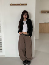 Lida バルーンフィットコットンワイドパンツ
