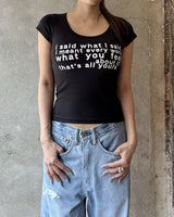 i said what I said Tシャツ (ブラック)