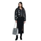 【即日発送】WOMAN Glossy Short Eco Down Jacket [BLACK] 