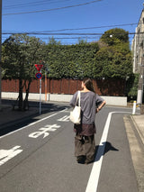 ダブルピンタックパンツ (ブラウン)