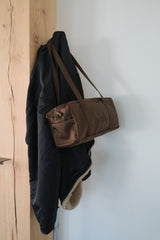 compact duffle bag (brown)