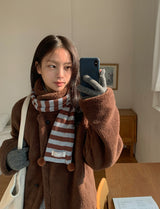 25FW★ [BAONHAUS] テンディボーダーポムマフラー