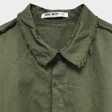 grunge plain shirt_khaki