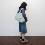 Sporty Boston Bag - Light Gray