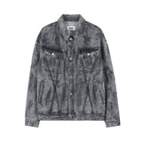 [24SS LSD COLLECTION] ダーティウォッシュコットンジャケット　ダーティブラック