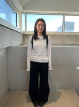 ブリミス コットン セミブーツカットパンツ
