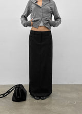 [MADE] Hiku Semi Low-Waist Maxi Long Skirt