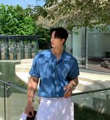  Slag Cooling Hachi Knit Short Sleeve Round Cardigan