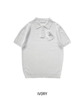 ルシオハチリネン半袖ニット