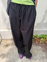 nylon wide pants