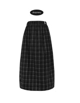 チェックHラインスカート(Black)