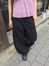 カインバルーンワイドコットンカーゴバンドパンツ