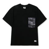 Tiger Camouflage Pocket Semi-oversized T-shirts Black