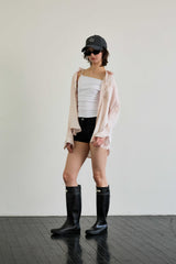 LUMINOUS OVERSIZED SHIRT / ROSE PINK