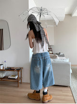 SMOKE PUNCHING BLOUSE TOP