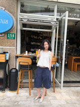 Grain bermuda pants_navy