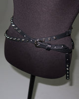 a two-line cross stud belt