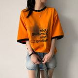 ラティオーバーサイズフィットカラーリングショートスリーブTシャツ