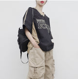 (Unisex) ポスティストリングカラーリングTシャツ