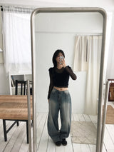 Wide volume jeans