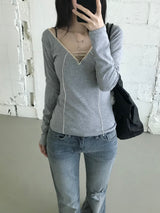 Karin Lace Eyelet T-shirt (3 colors)