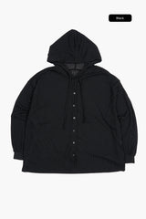 Bettie sheer button up hoodie