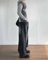 Drip Lettering Denim Pants