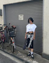 Pad string pintuck oversized fit sleeveless