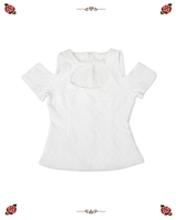 ROSE HALTER BLOUSE [WHITE]